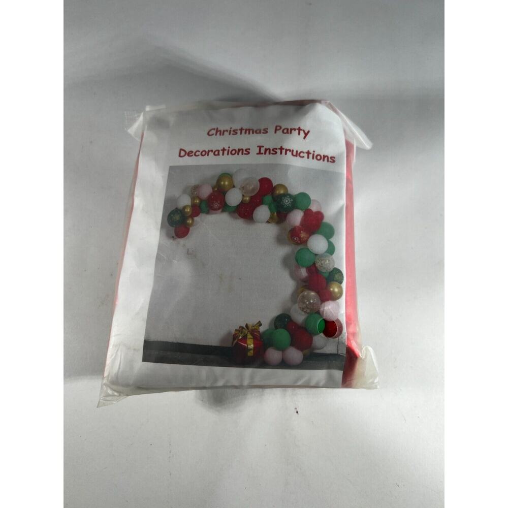 Christmas Holiday Party Balloon Arch Kit Decorations Supplies Complete NEW